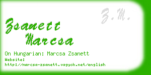 zsanett marcsa business card